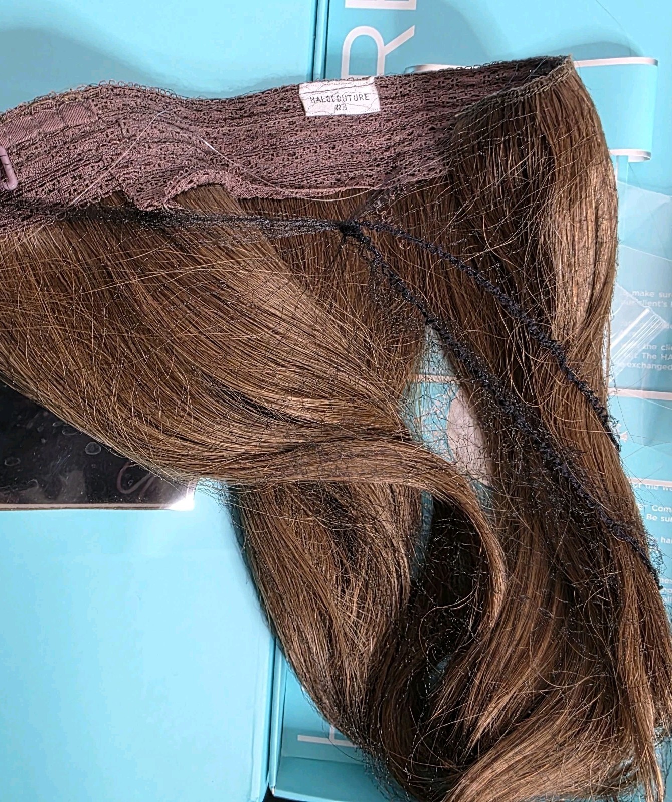 Halo Couture Original Halo 12″ Remy Human Hair Extension Color 3 Brown