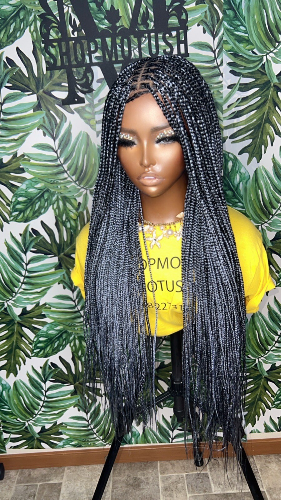 Small Size Knotless Box Braided Wig,Box Braid Wig, Knotless Braids,Lace Braids
