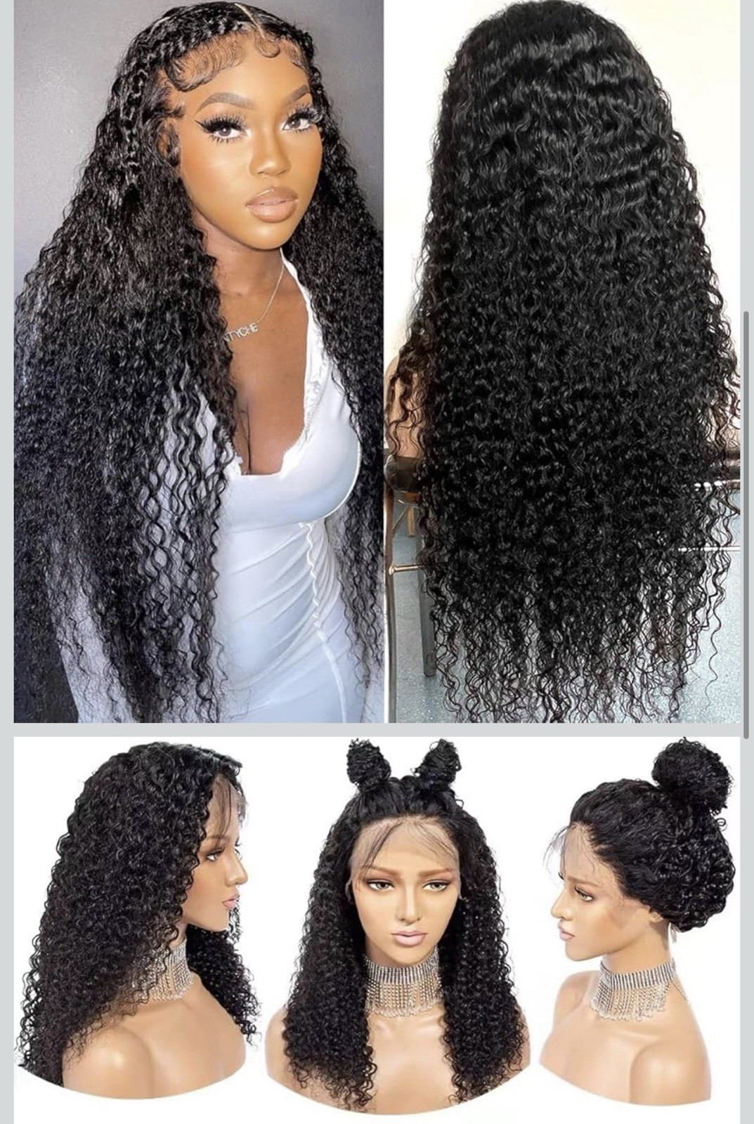 30 inch/Deep Wave Lace Front Wigs Human Hair 13×6 Hd Deep Curly Lace frontal
