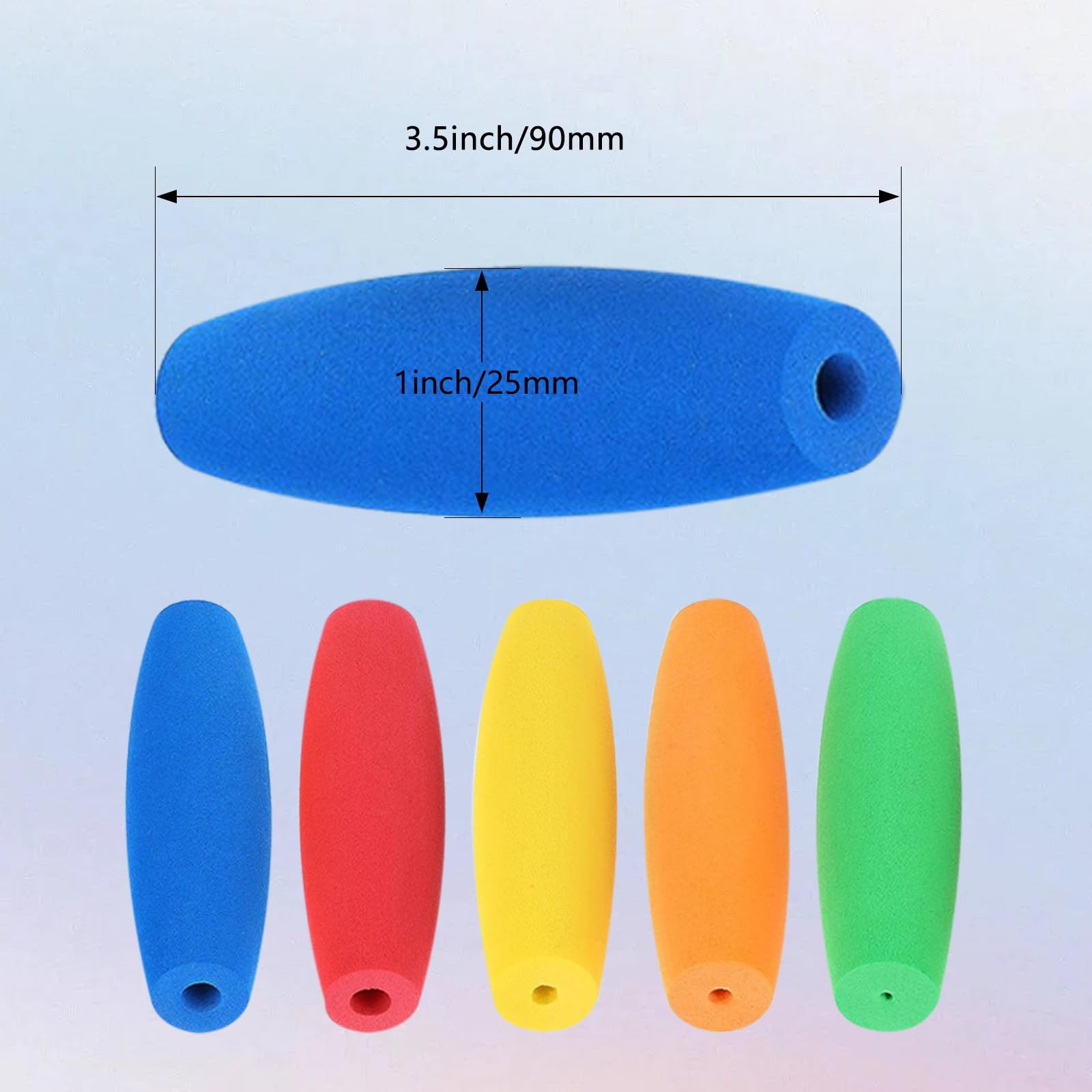 HEYLEAYAR Multicolor Crochet Hooks Grips Set, 5Pcs 2mm-10mm, Multi-Color