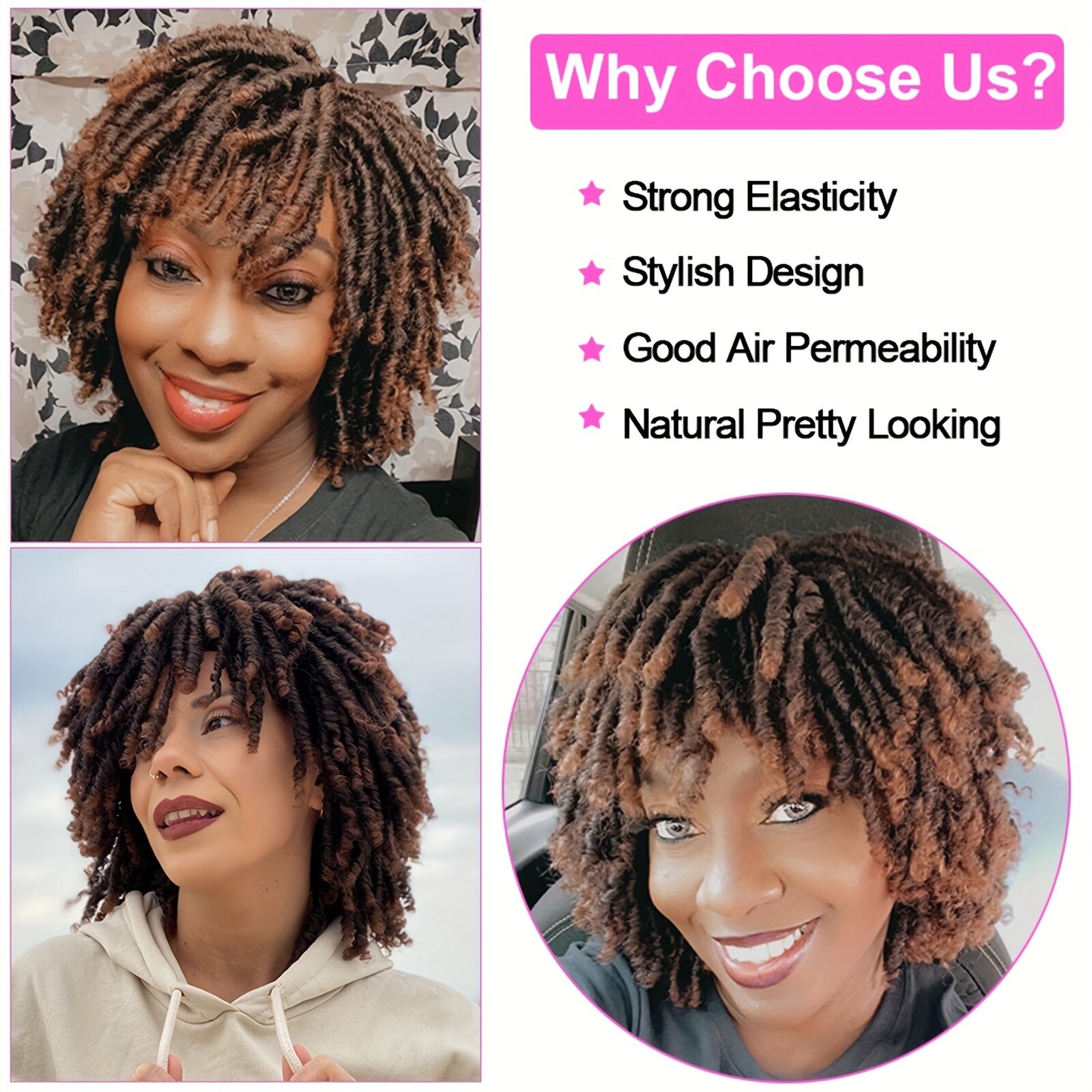6 Inch Short Synthetic Wigs For Women Synthetic Wigs Curly Hair Synthetic Wigs