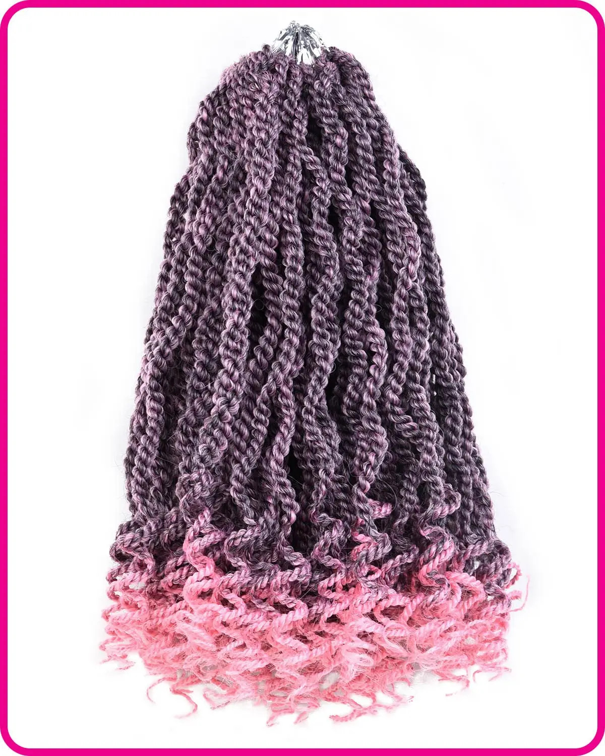 Wavy Senegalese Twist 12 Inch Crochet Braids Synthetic Braiding Hair Extensions