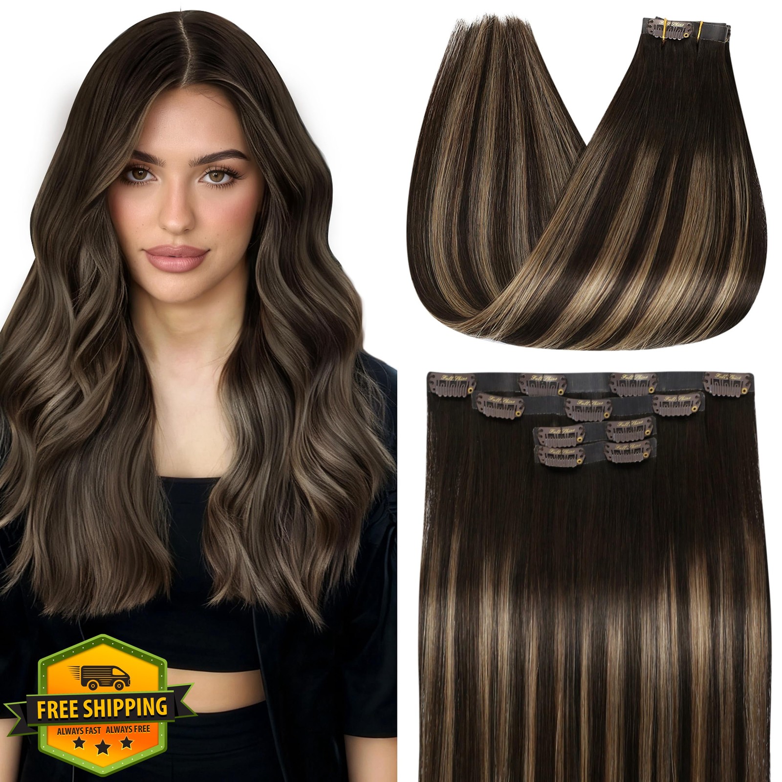 Full Shine 12 Inch #Fill-Ins-2/8/2 Clip Ins 55g
