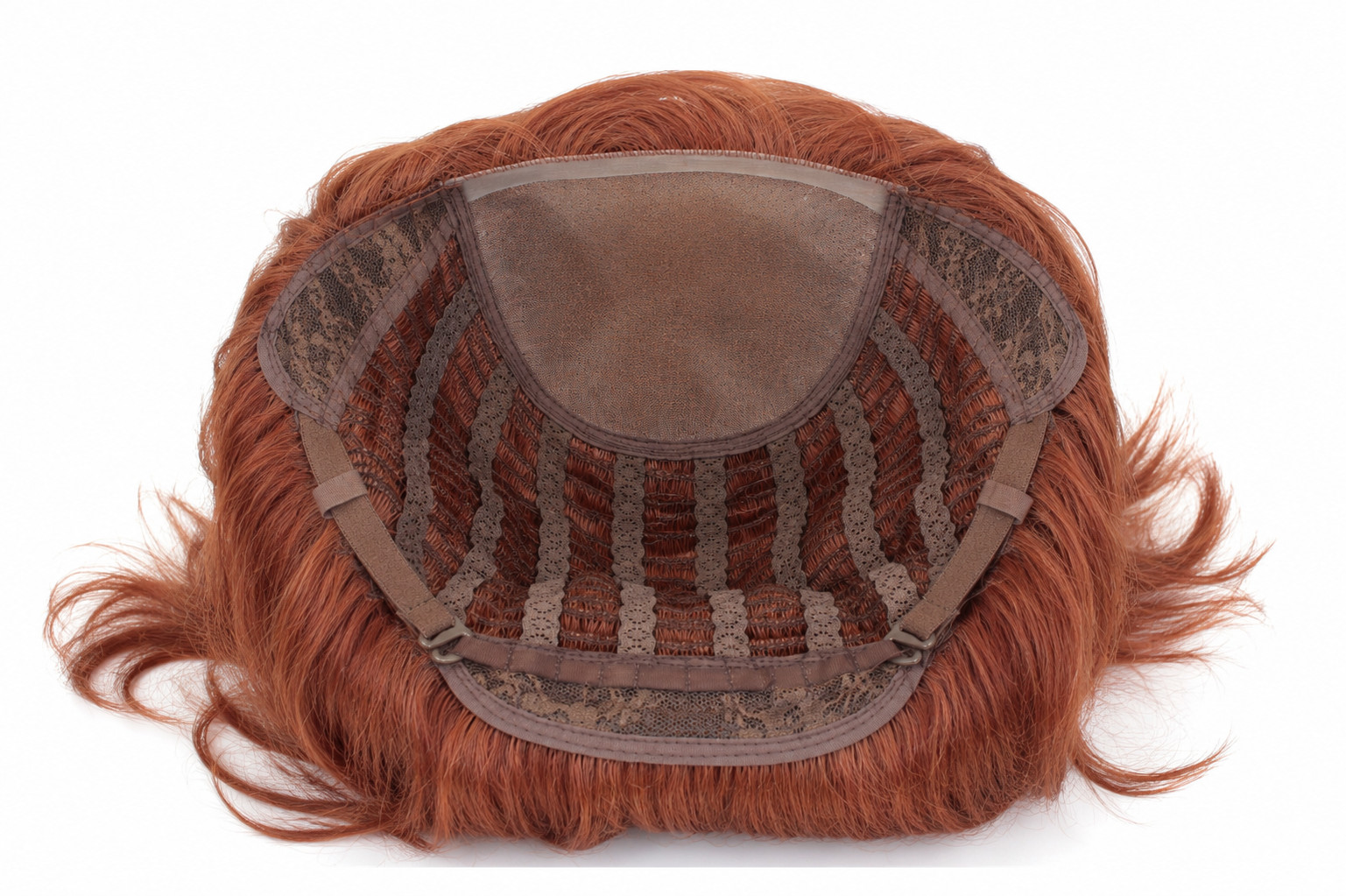 100% HUMAN HAIR SHOULDER-LENGTH SHAG LAYERED WAVES CURLY WIG MONOFILAMENT DIANE