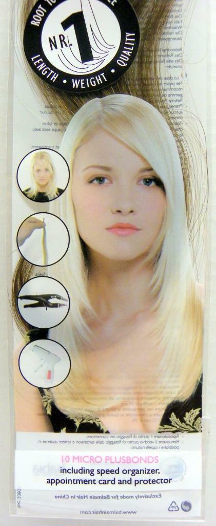 Balmain Extensions 18″ 45cm Human Hair Micro Plus Bond~Wavy, Straight, or Curly