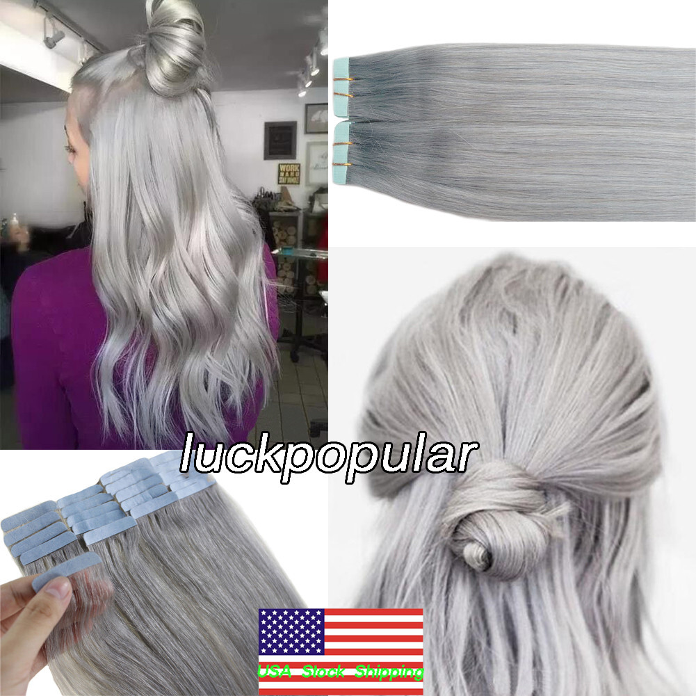Invisible Tape in Real Human Hair Extensions SkinWeft Adhesive Tape-on Remy Hair