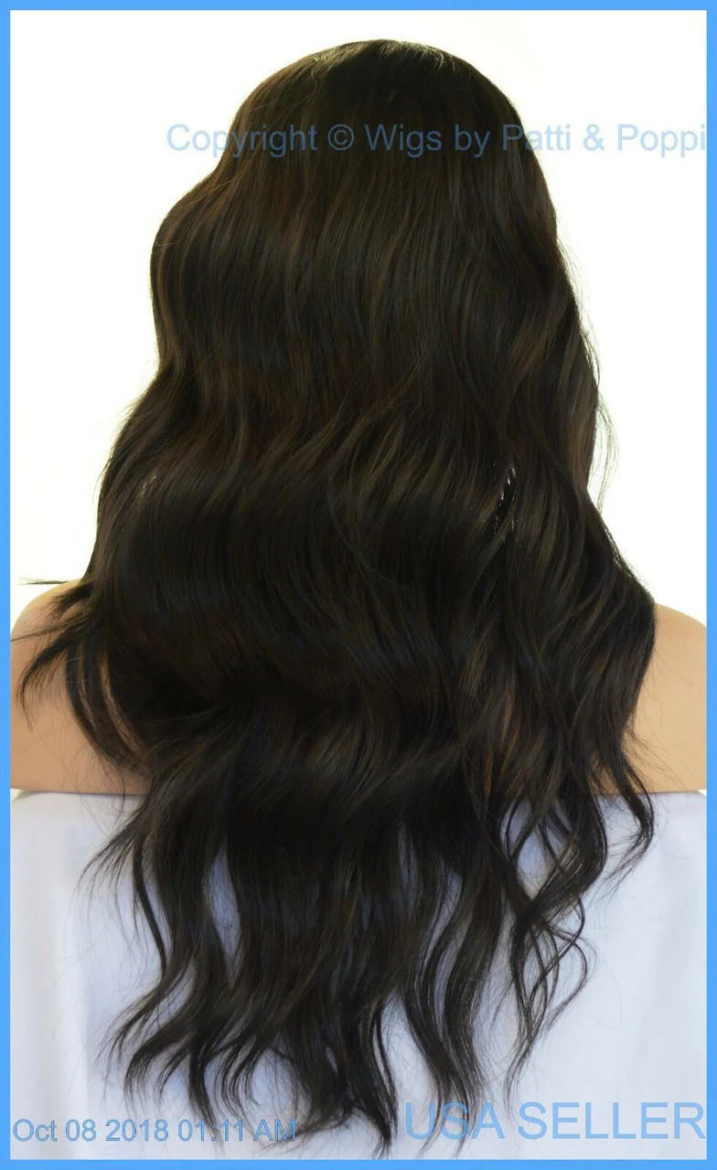 LACE FRONT HAND TIED EAR TO EAR LACE HEAT FRIENDLY COLOR #2 WIG USA SELLER 1314