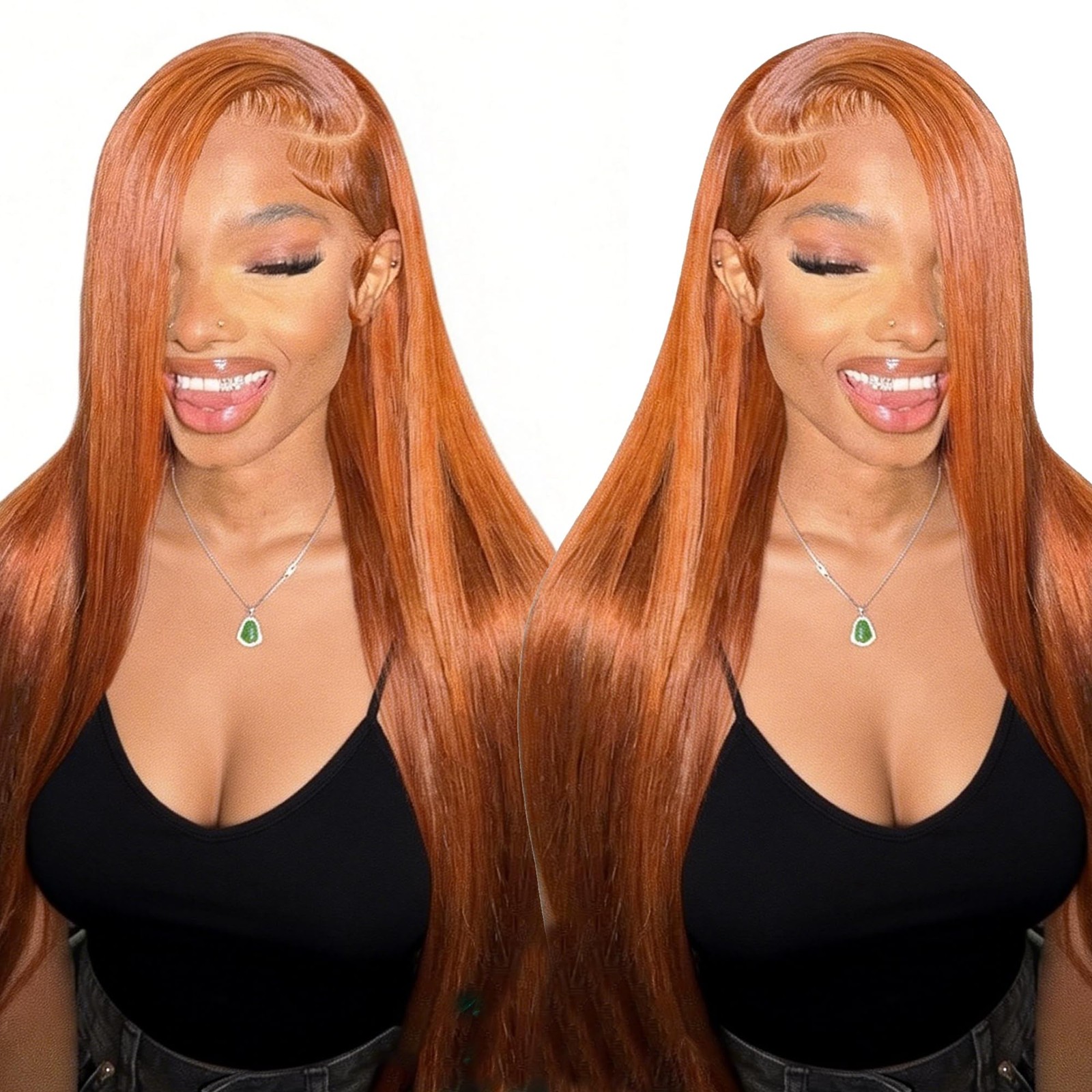 13×6 Lace Front Wigs,Glueless Synthetic HD Transparent Lace Wig,200% Density …