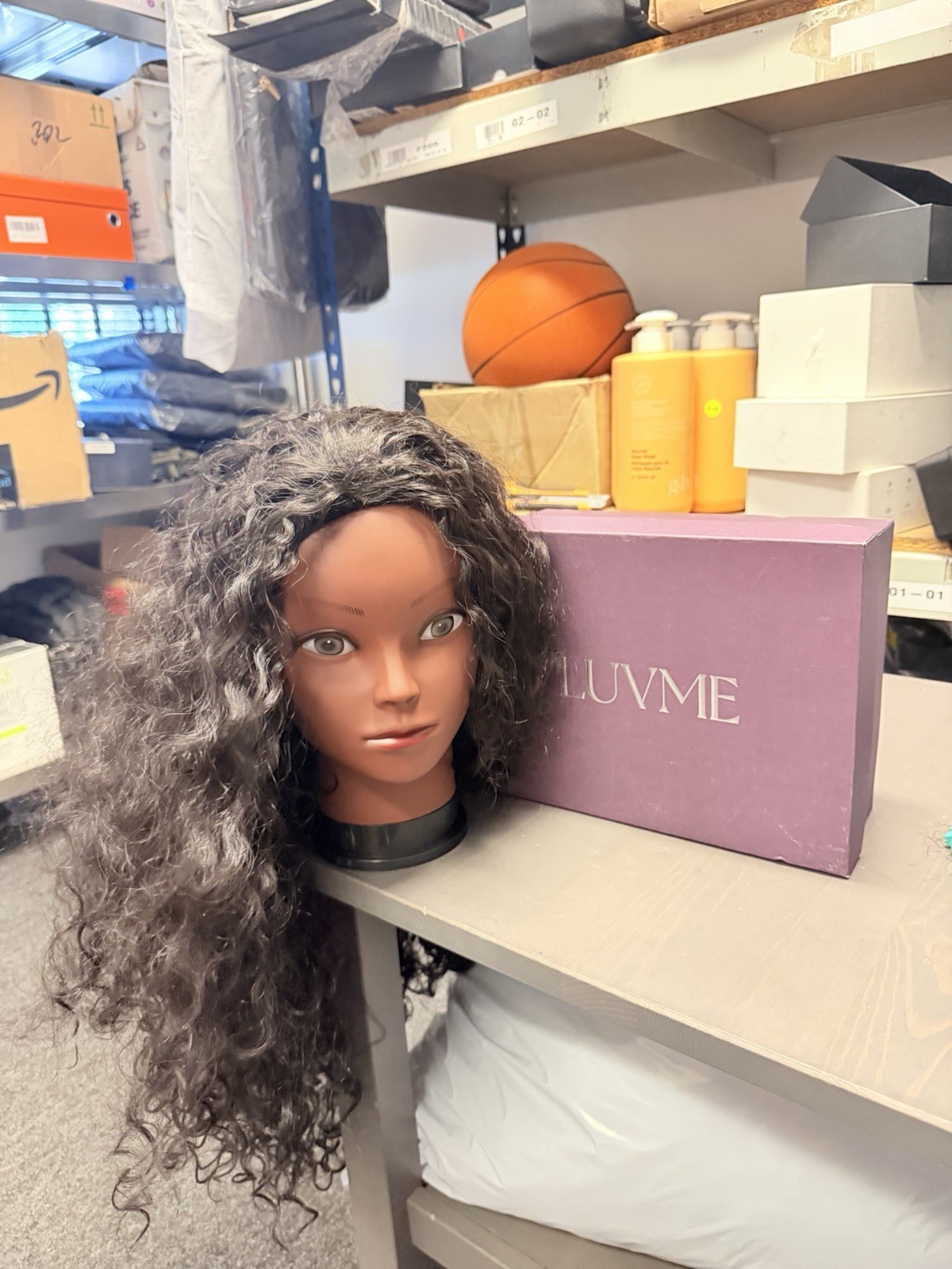 LUVME Real Human Hair Braided Wig Open Box No Accessories Included Wig Only