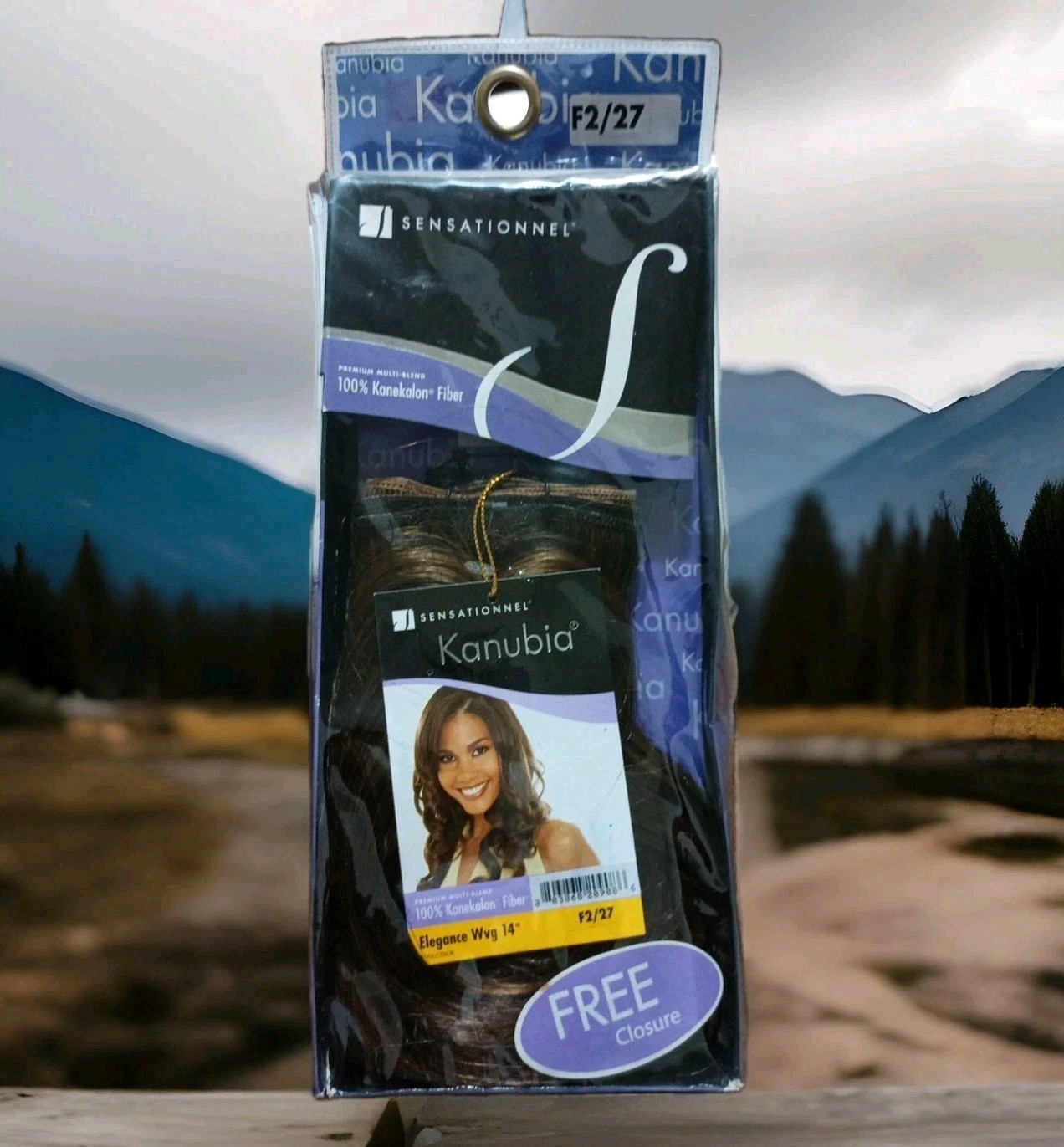 Sensationnel Kanubia Elegance WVG 14″ F2/27 Free Closure 100% Kanekalon Fiber