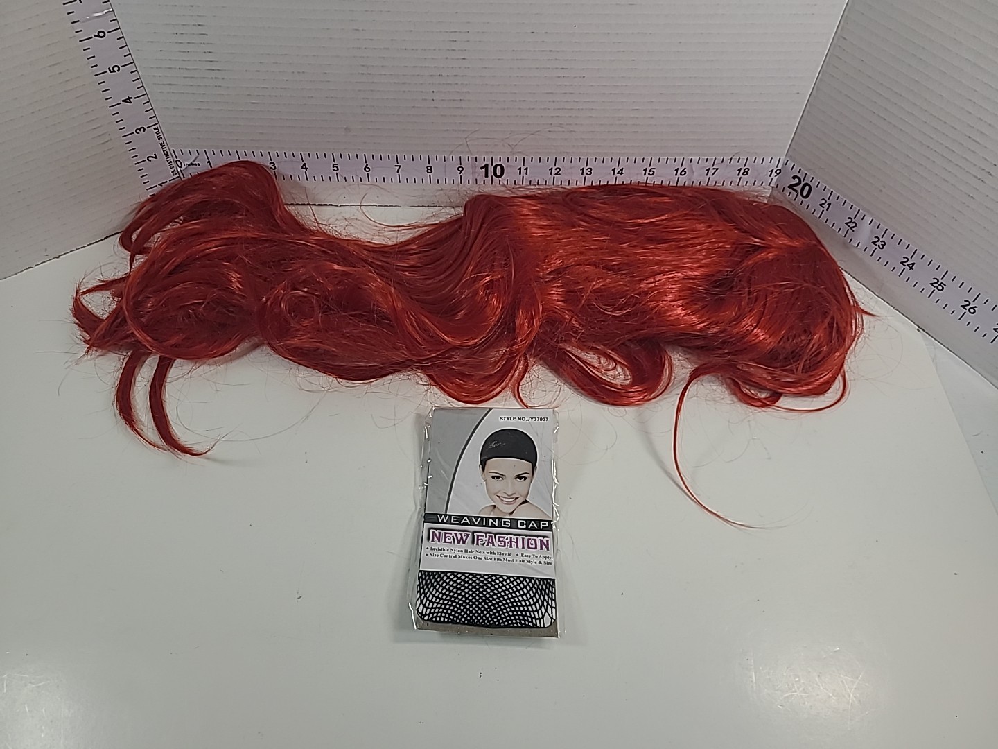 New Fashion Weaving Cap Cool Mesh Style JY37037 Nylon Mesh Black And Red Wig