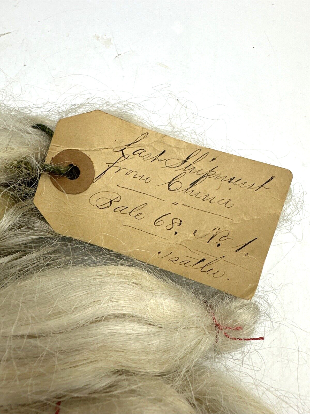 Antique 1888 Skein Lot Wig Hair New York Silk China Import Pony E Tail Rare