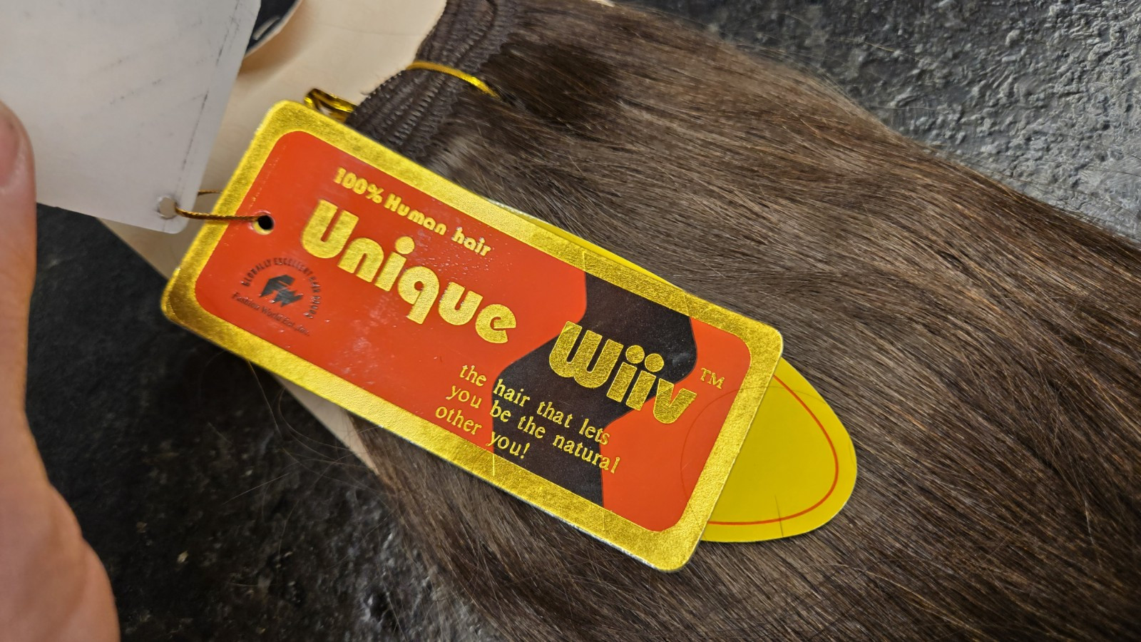 Unique Wiiv Gold 100% Human Hair Straight Yaki 10″ Dark Brown Color #4 NEW