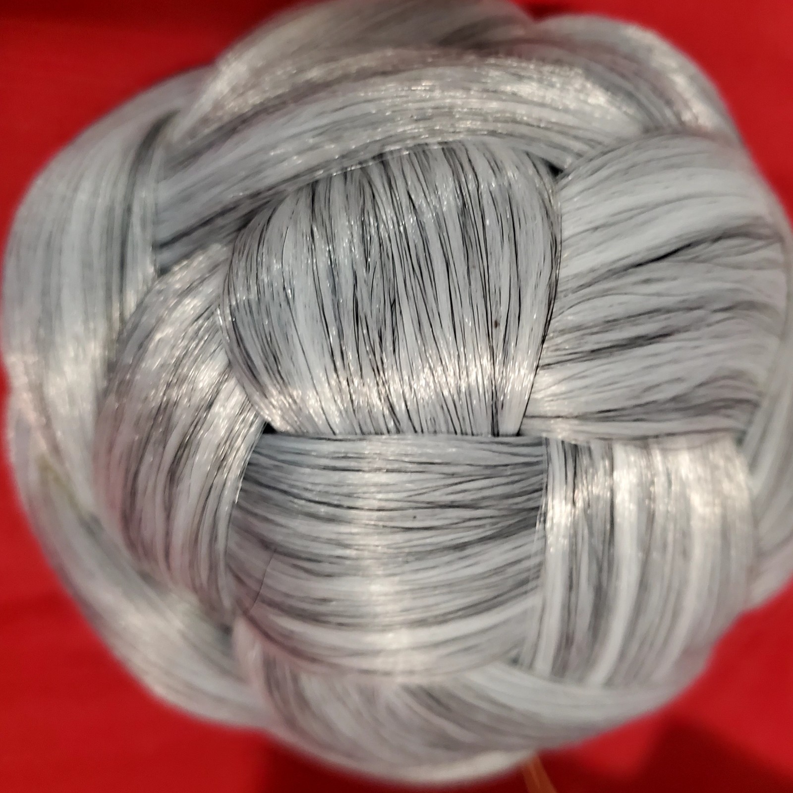 Silver Grey Weaved Hair Topper By EVE. Cosplay, Theater, Evening Wear