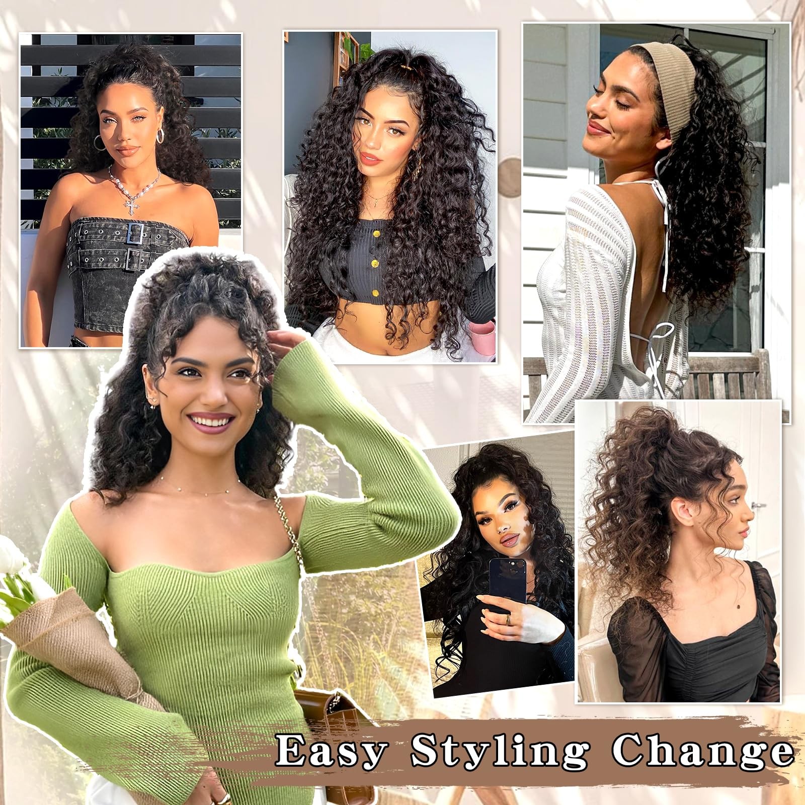 Curly Drawstring Ponytail Extension 18 Inch for Black Women – Easy to Wear