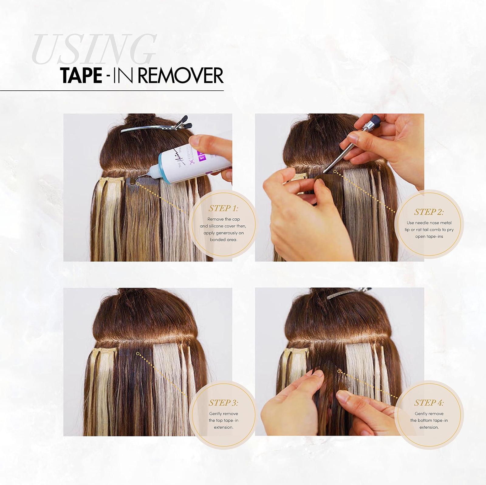 Tape-in Remover Professional Salon Quality Alcohol-Based Formula 8oz