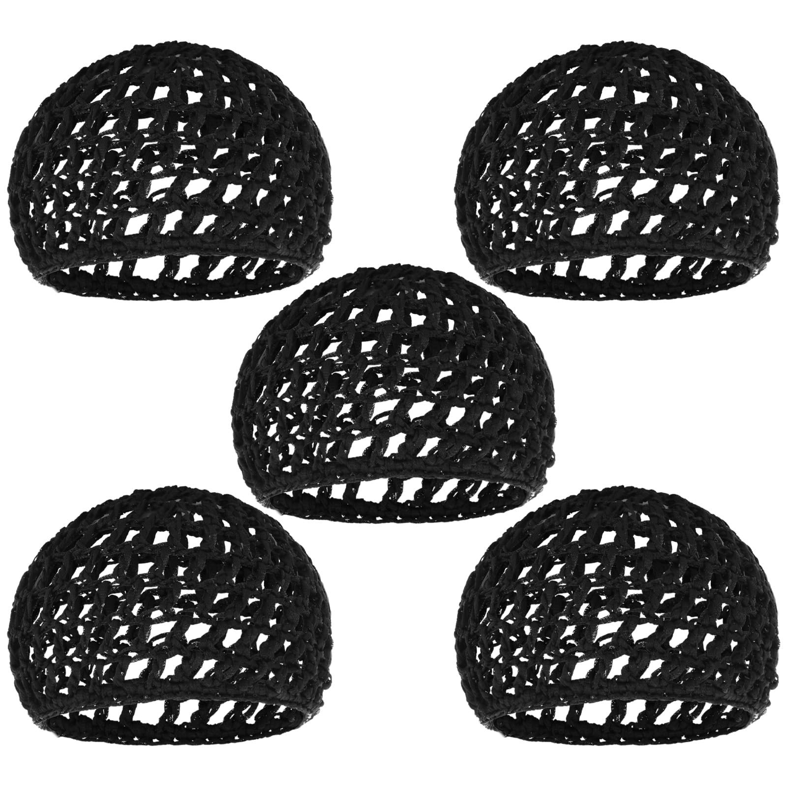 5Pcs Hair Nets for Sleeping Wig Cap Thick Long Hair Caps Mesh Crochet Hairs W…