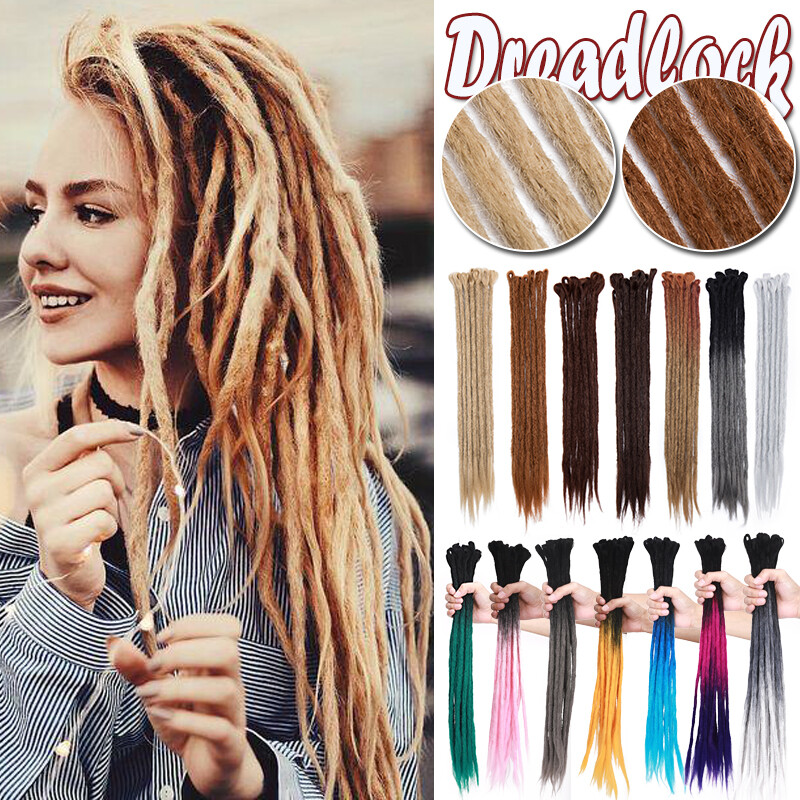 100% Synthetic Hair Dreadlocks Real Long Thick Natural Crochet Dread Locs Ombre