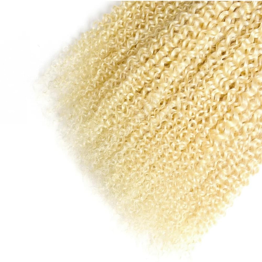 Nuailisex Blonde Bundles Human Hair 613 Kinky Curly Bundles 14 16 18 Inch