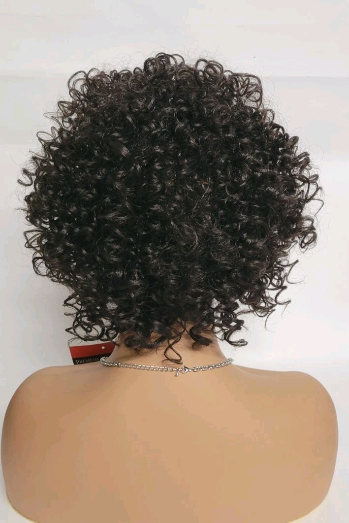 💕SEXY SHORT SPIRAL CURL WIG DARK BROWN FOR BLACK WOMEN DAILY FASHION BOBBI BOSS
