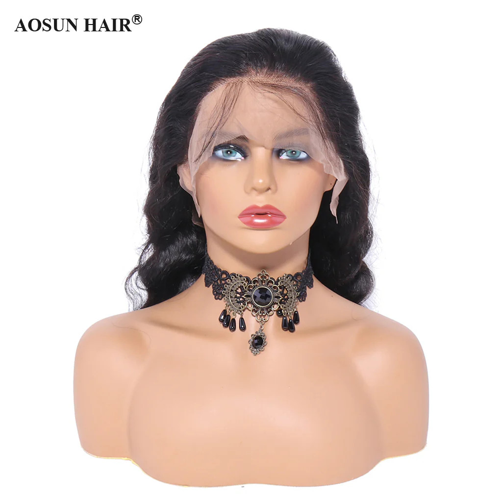 28 Inch Human Hair Lace Front Wig Loose Wave 13×4 Lace Frontal Wig for Women New