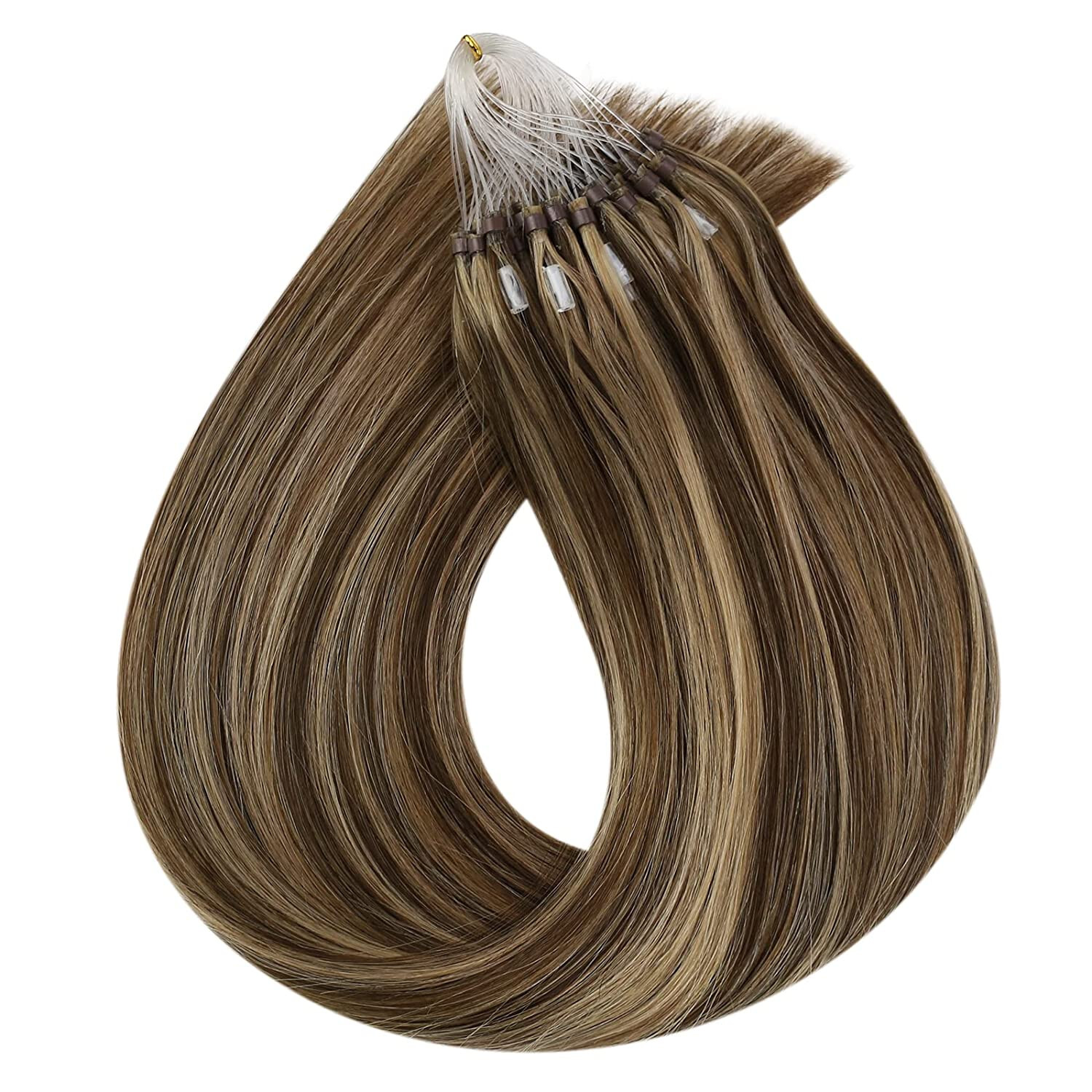 Micro Beads Hair Extensions Real Human Hair Micro Loop Link Remy Hair 16-26inch