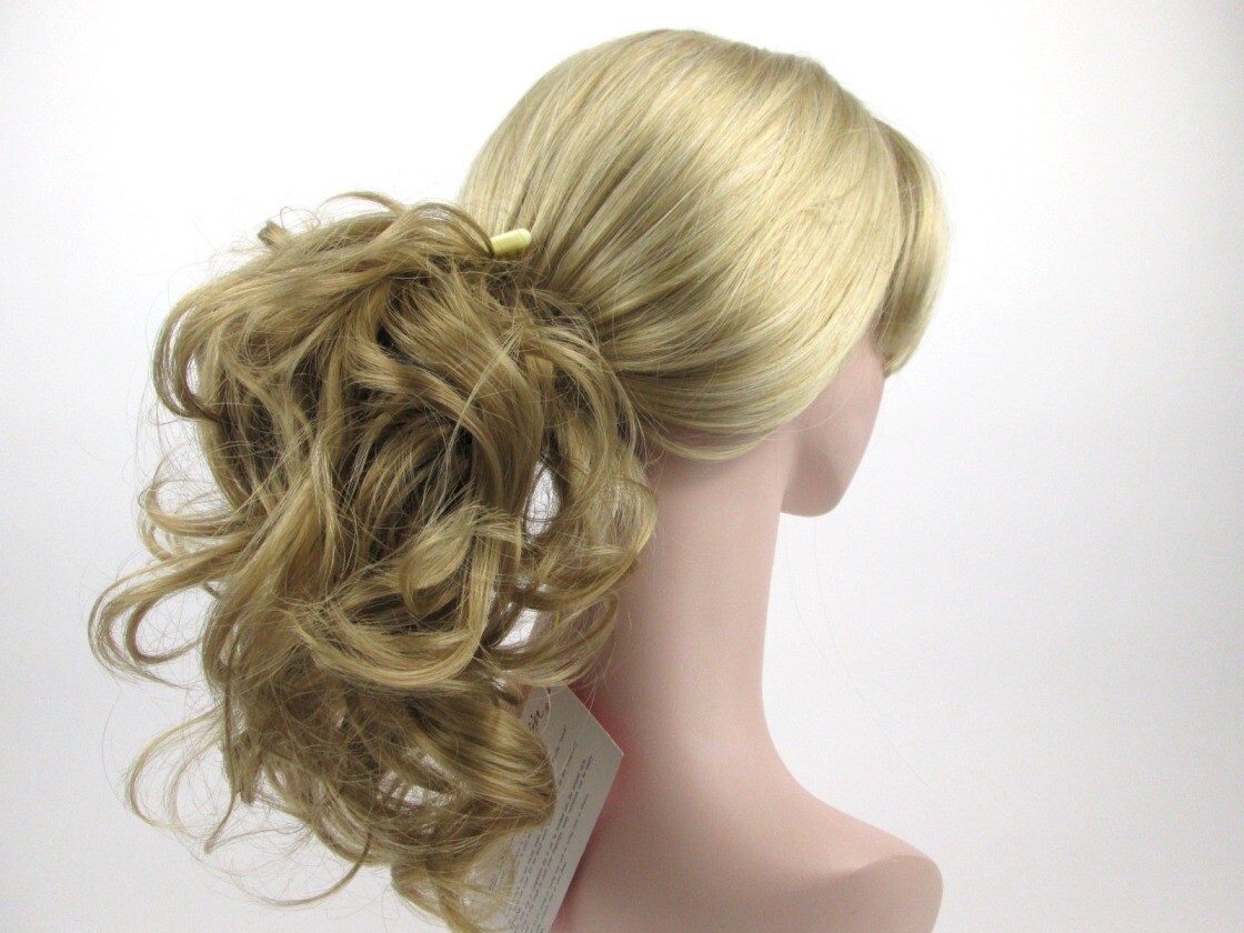WAVY HAIR FOXTAIL HAIRPIECE W/ BENDABLE WIRES EXTENSIONS HAIRDO PONYTAIL BUN