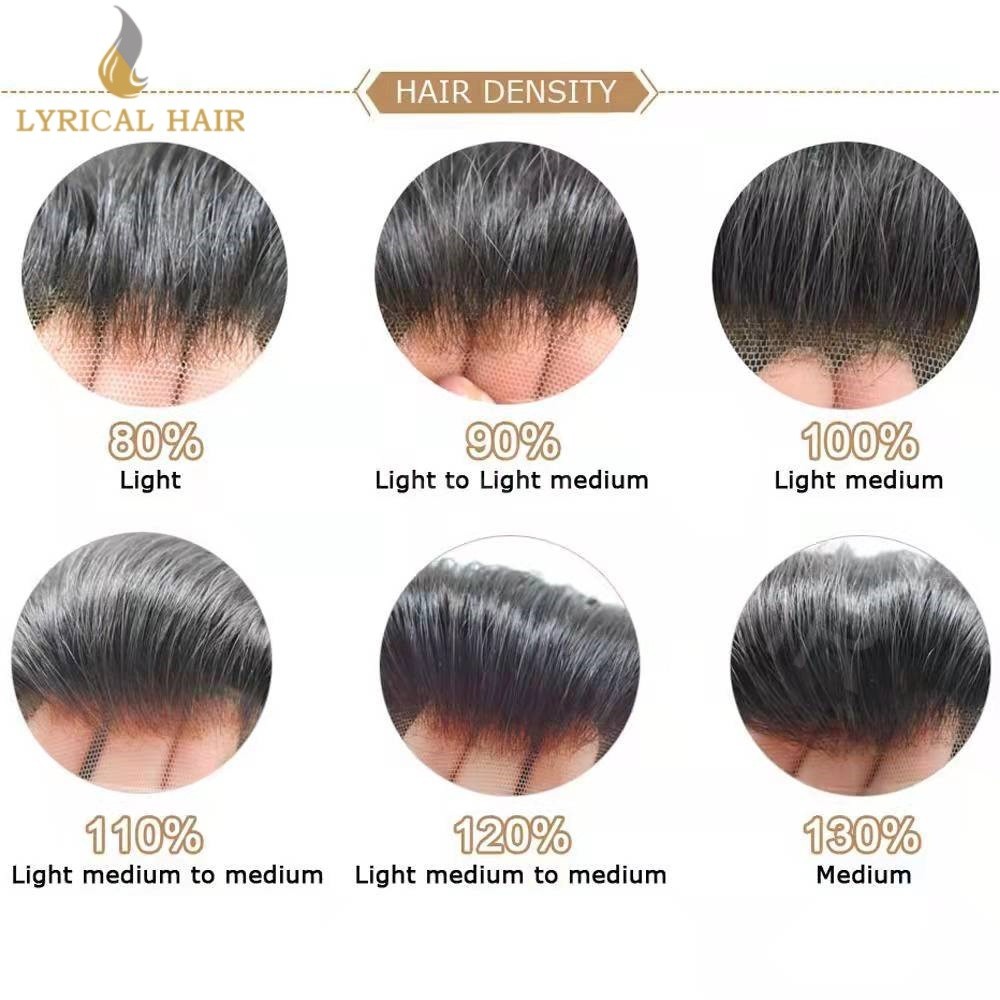 Mens Toupee Human Hair System Swiss Lace Front Skin PUGrey Black Brown Hairpiece