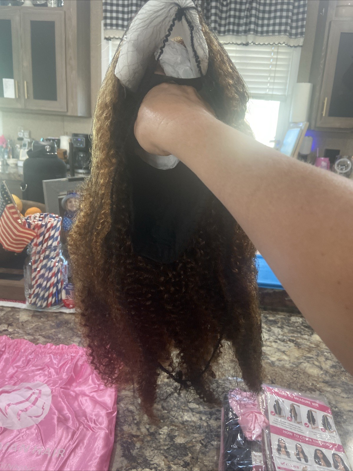 20 Inches Long 100 Percent Human Hair Multi Color Brown