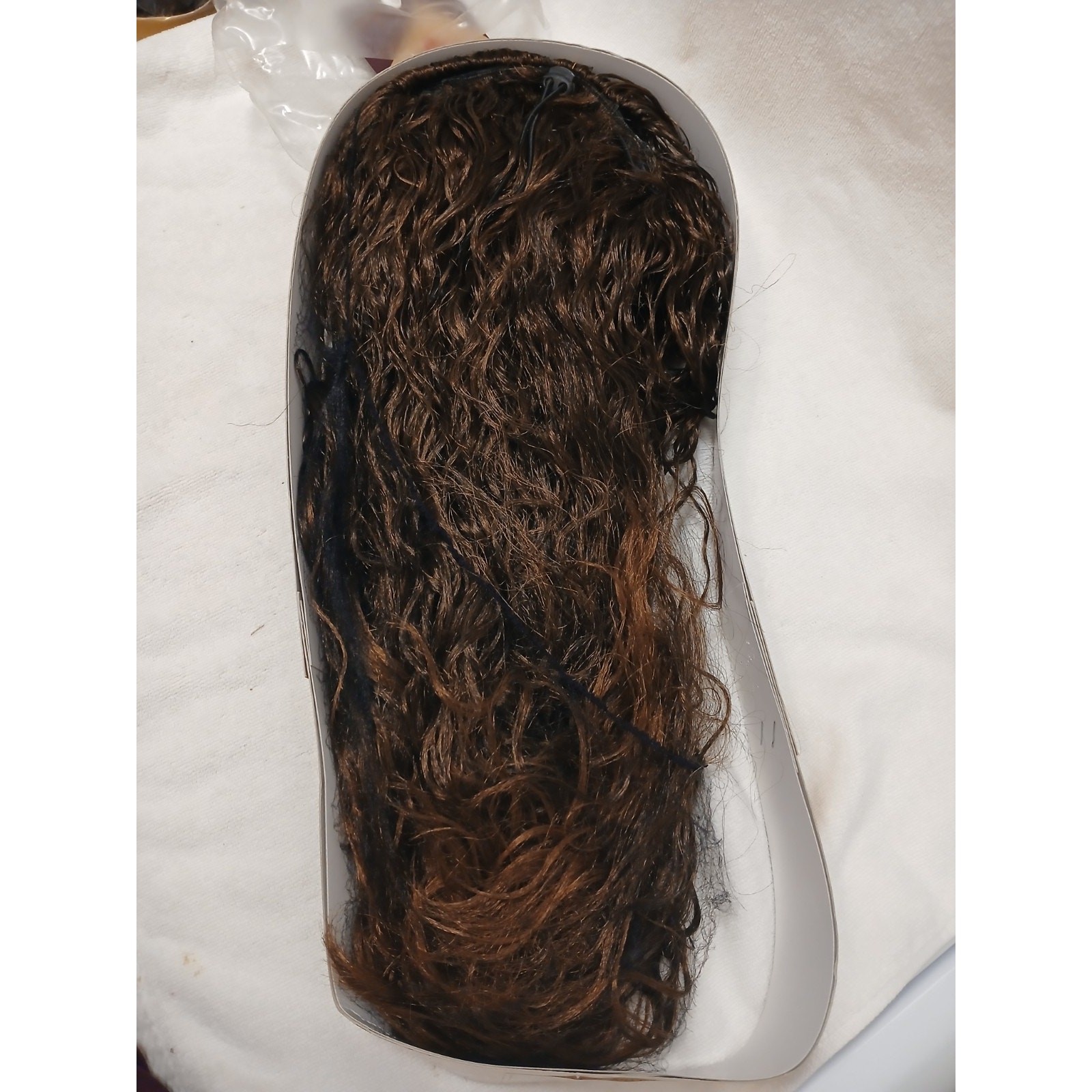 Long Wavy Hair Extension 17″ Dark Golden Brown Glamor Dressup Going Out Holiday
