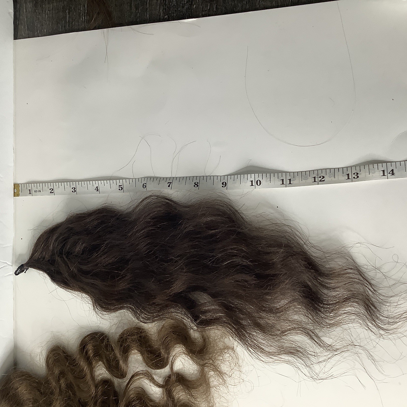 Vintage human hair pieces lot