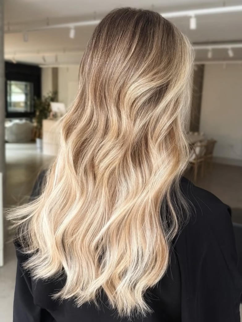 26 Inch Ombre Platinum iBlonde 100% Human Hair Wig 13×4 Lace Front Wig for Party