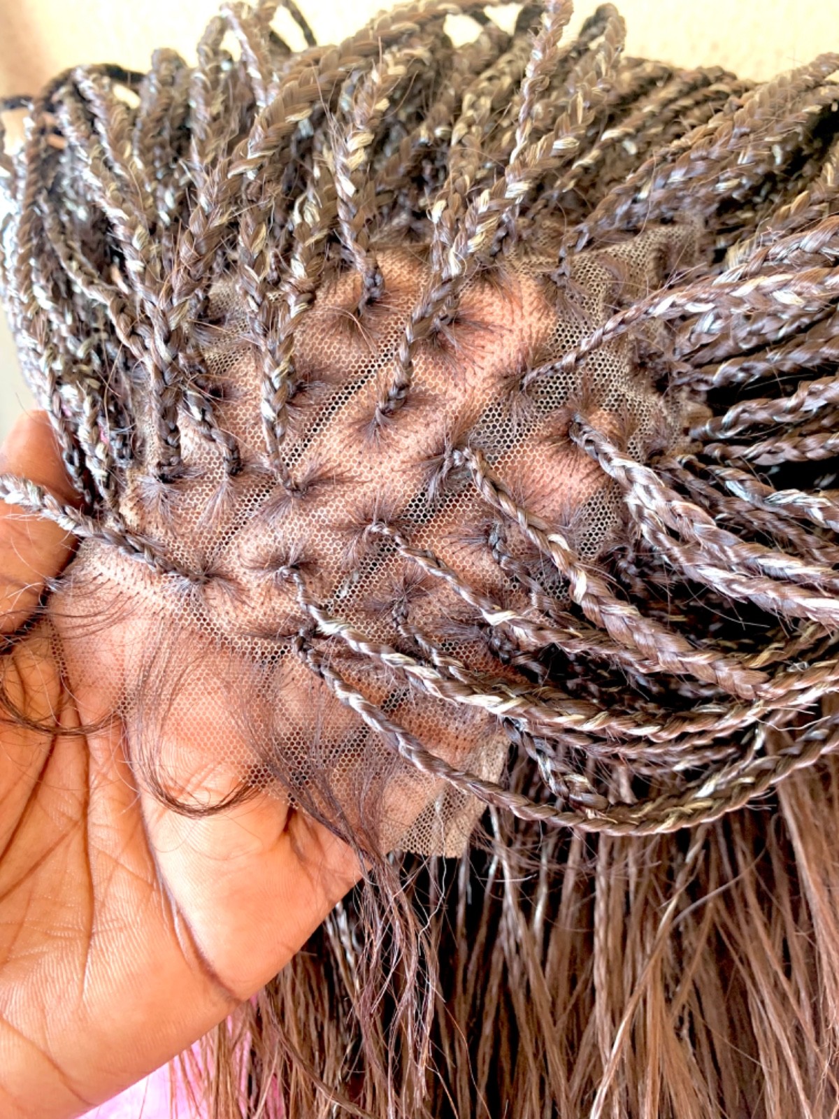 knotless braided wig, 5by5 lace closure, ready to ship, c cut style, gift ideas