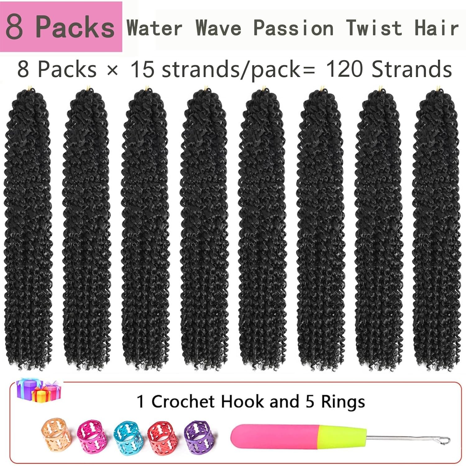 Bohemian Spring Twist Hair 18 Inch Synthetic Water Wave Crochet