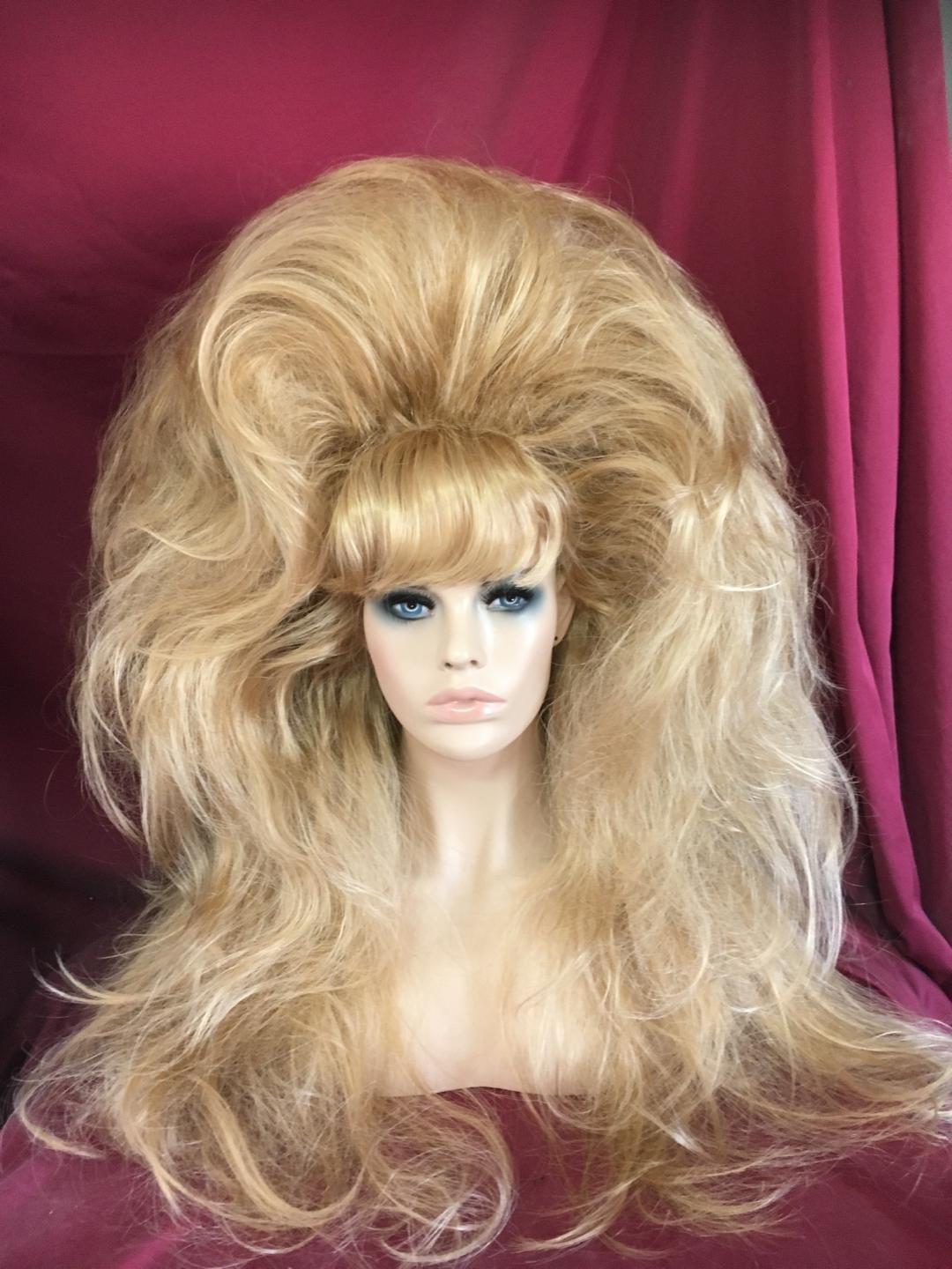 SIN CITY WIGS WIG! LONG SEXY VOLUME TEASED HIGH! BANGS HOT! PICK A COLOR!