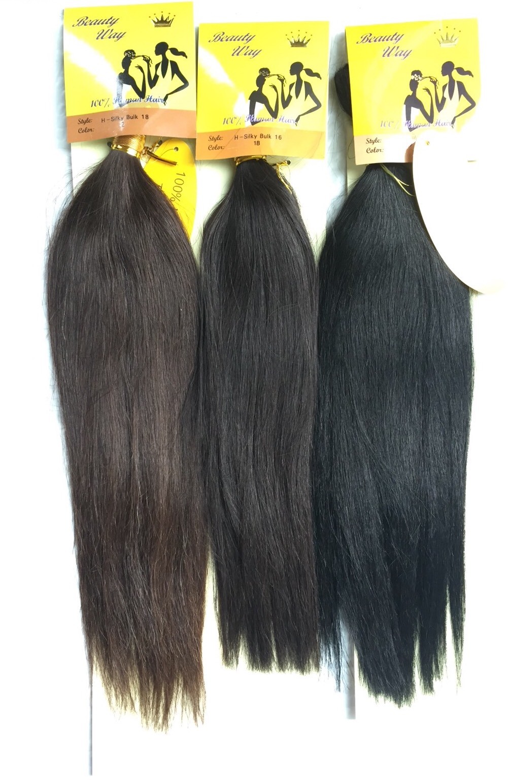 100% Human Hair for Braiding Silky Straight Style Bulk by Beauty Way, Beautiful!