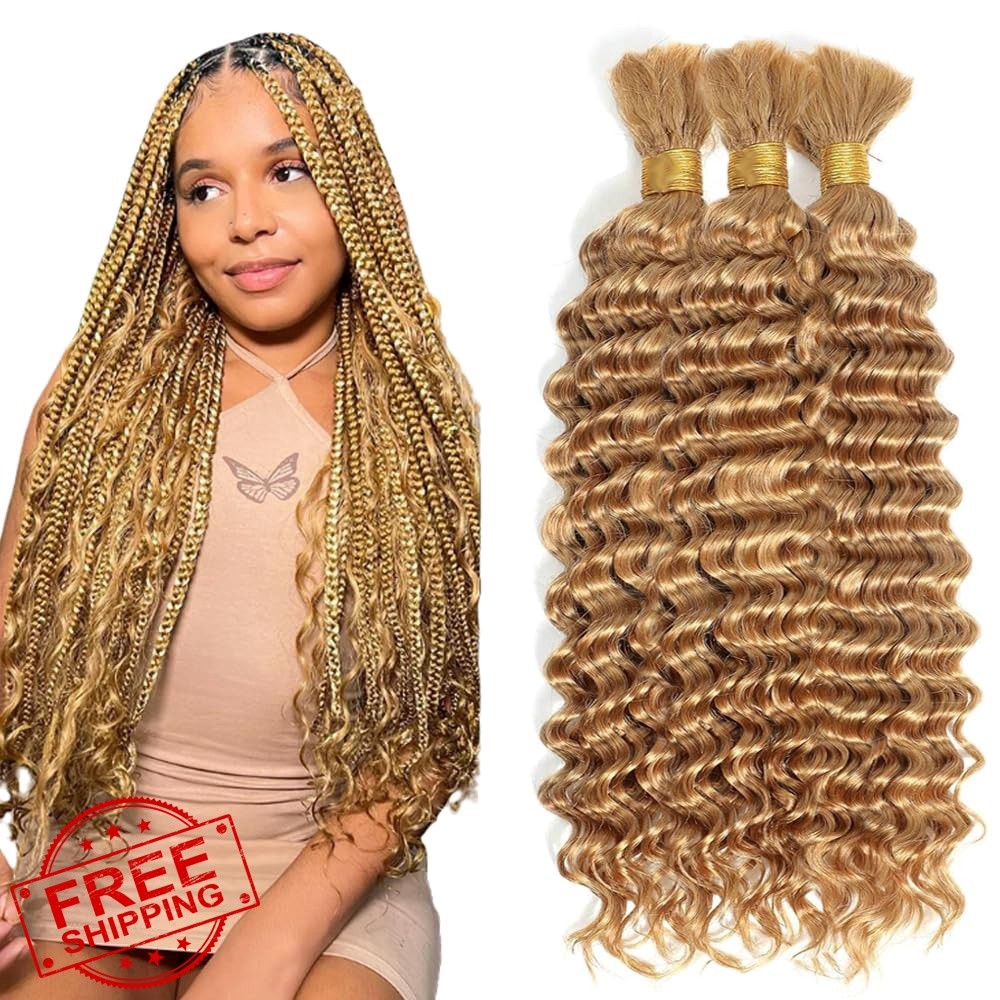 SeeGovie Braiding Hair 28 28 28 Inch Honey Blonde BD