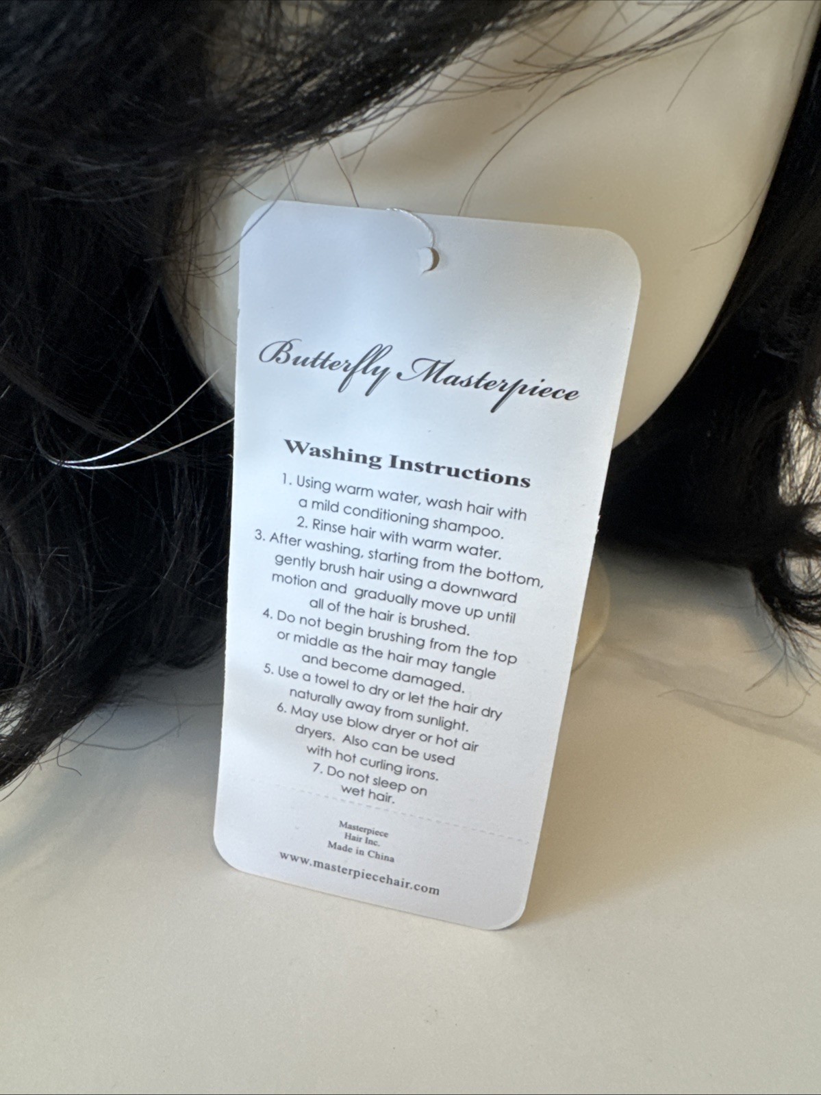 Butterfly 2 Masterpiece Synthetic Straight Wig Natural-02 Color 1B Black New Box