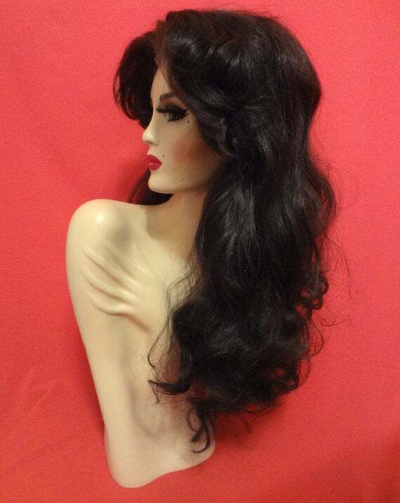 Big Wavy Long Brown KIM KARDASHIAN Wig! Lace Front Drag Costume Brown ALL COLORS