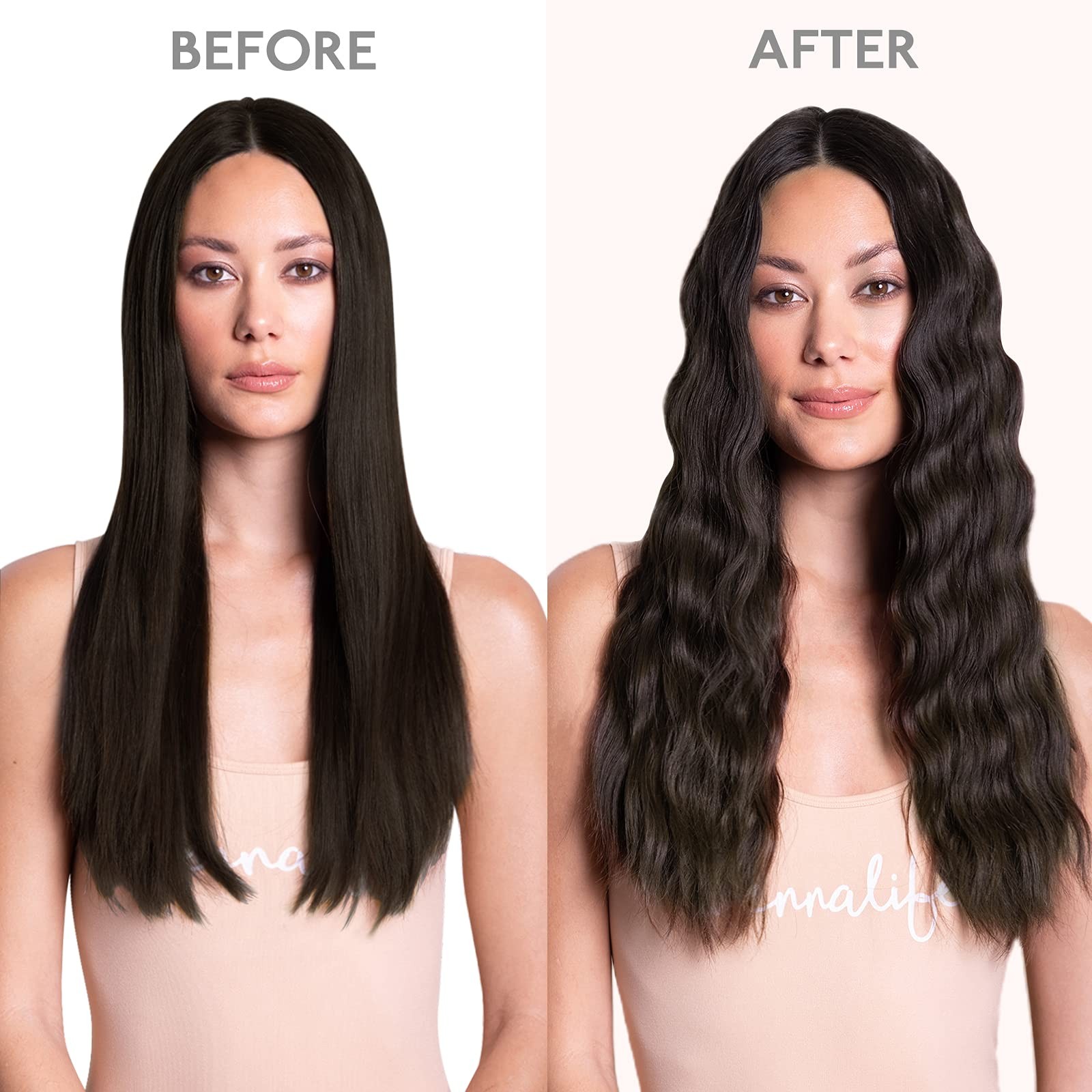 Wennalife Clip In Hair Extensions Real Human Hair 18 Inch 120G 7Pcs Human Hair