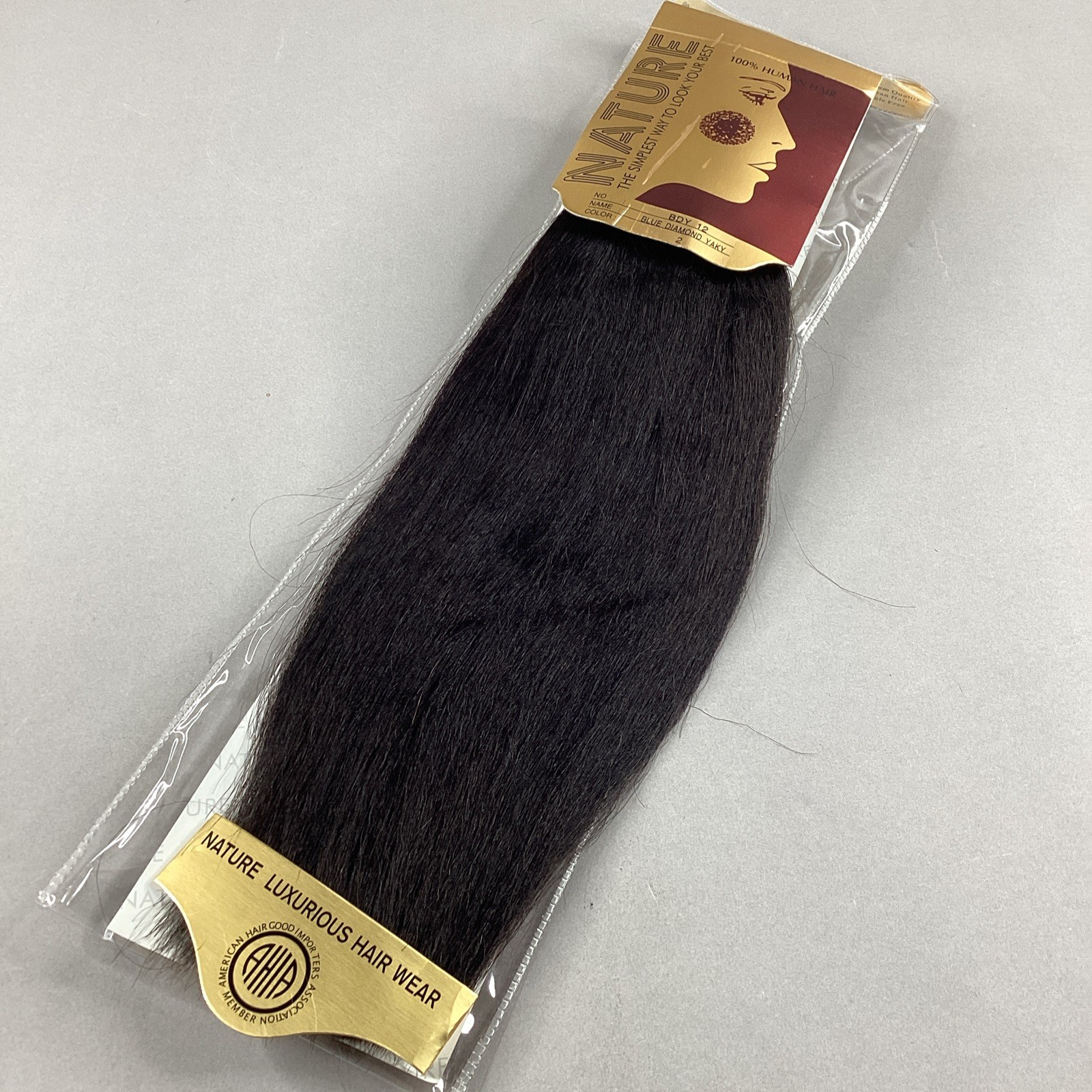12” Blue Diamond Yaky Straight #2 Darkest Brown 100% Human Hair by Nature