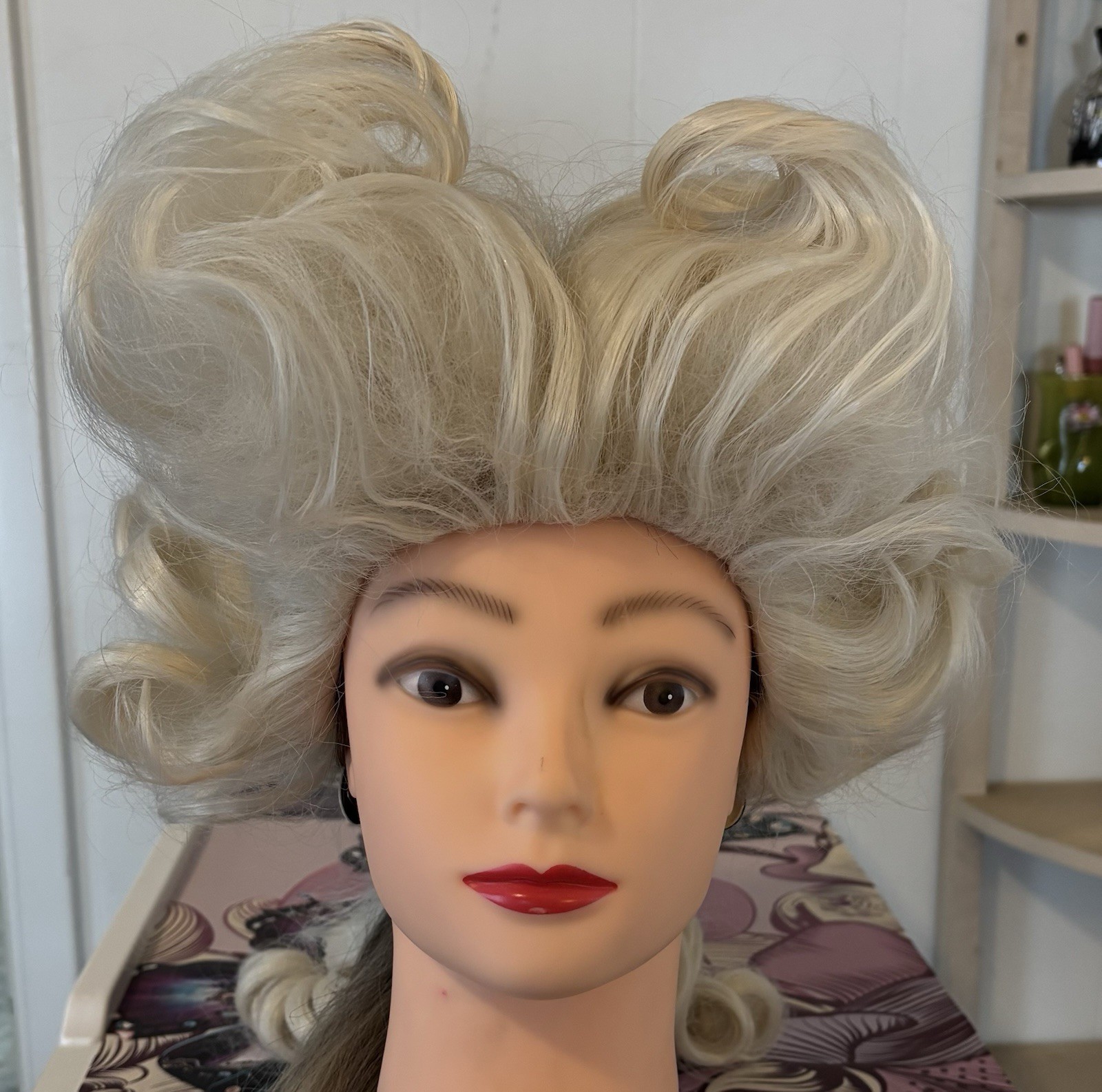 Marie Antoinette Wig Adult Fever Wigs with 2 Beige Wig Caps 1 Size