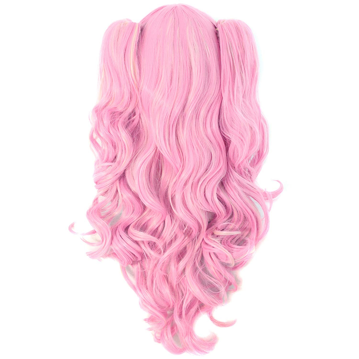 MapofBeauty Multi-color Lolita Long Curly Clip on synthetic Ponytails Cosplay