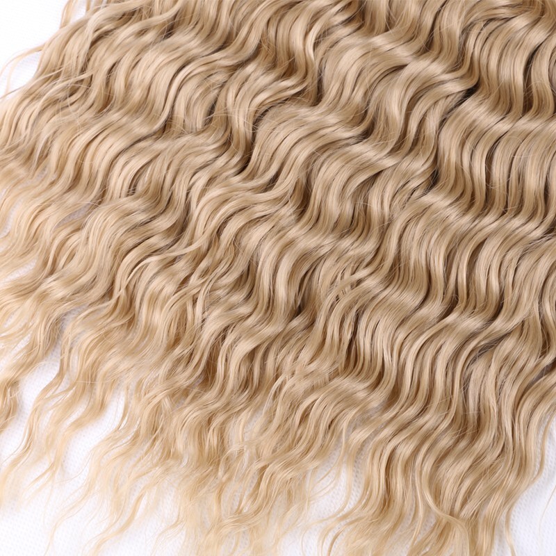 32″ Long Deep Wave Crochet Hair Curly Water Wave Boho Braiding Hair Extensions