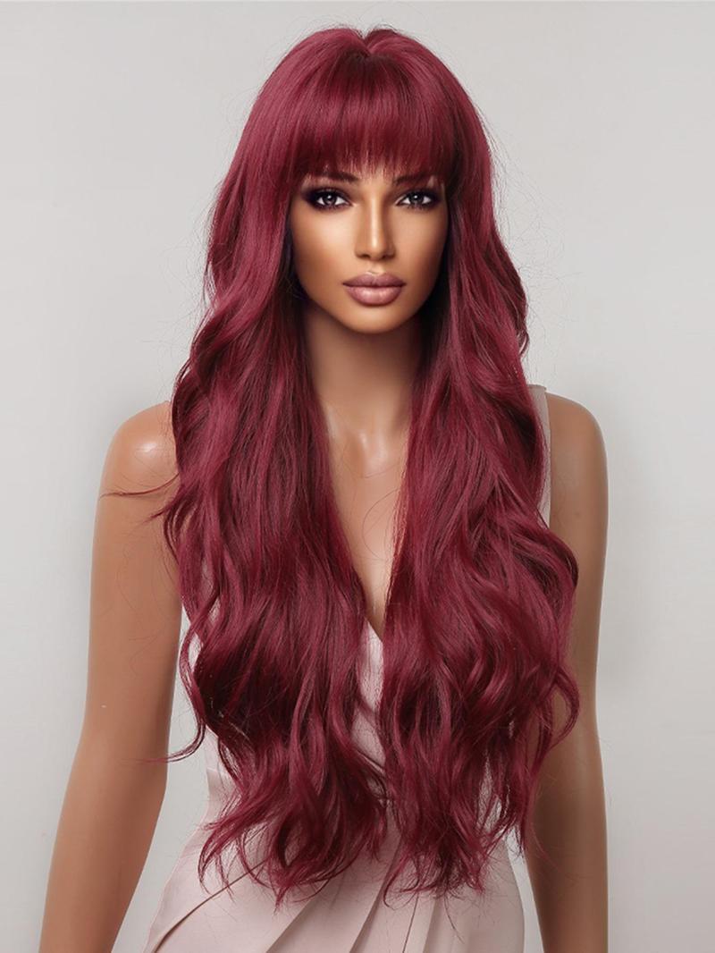 Long Curly Wavy Wigs for Women,26 Inch Natural Gorgeous Easy To Wear Fluffy Wigs
