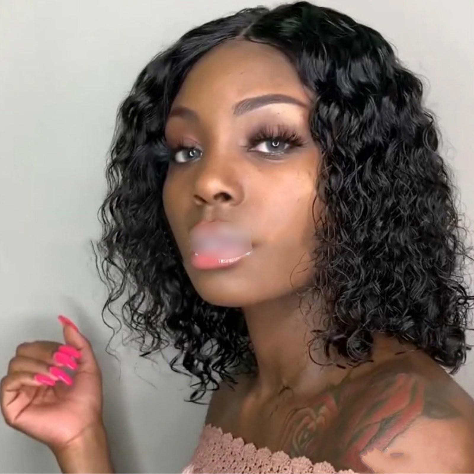 Synthetic Heat-resistant Wigs Short Kinky Curly Hair Wigs For Women/Girls