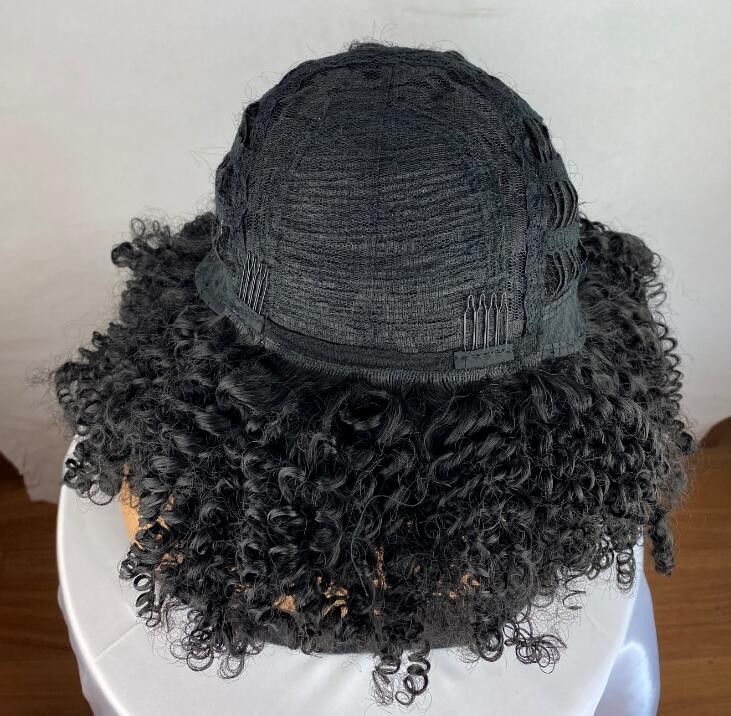 Afro Kinly Curly Synthetic Hair Wigs For African American Black Women