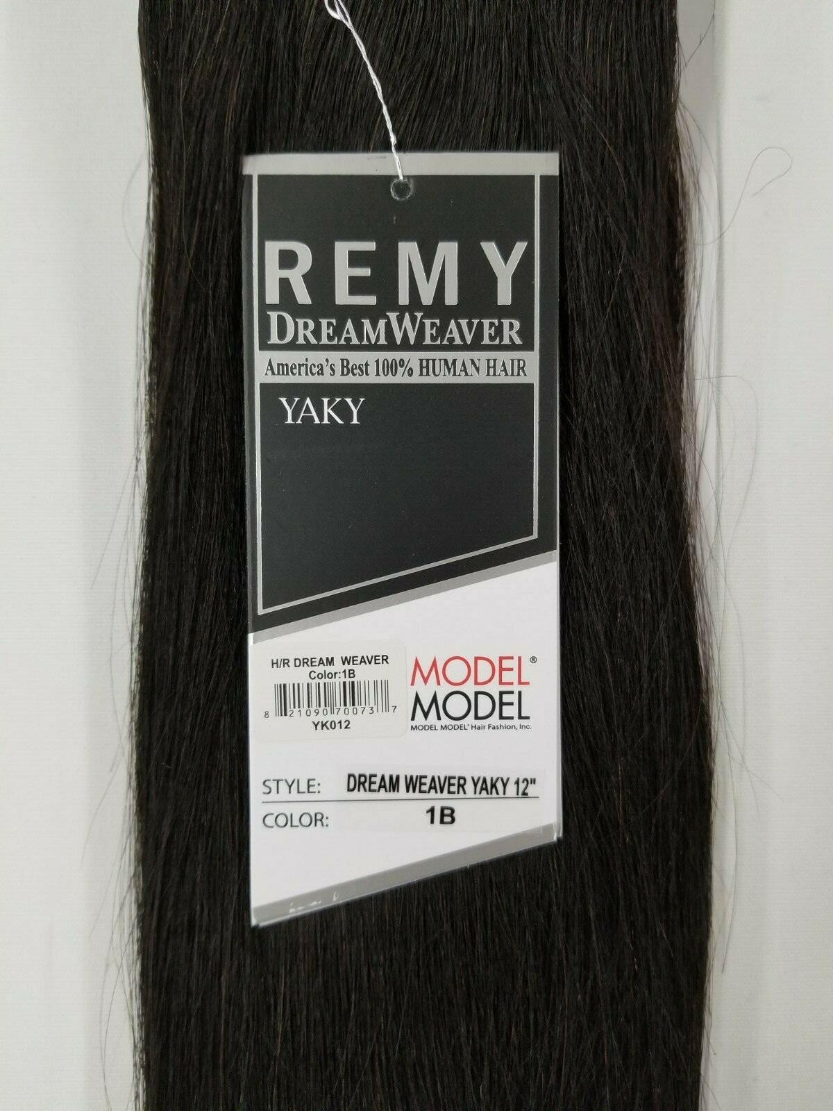 2 Packs ModelModel Remy Dreamweaver Yaky 100% Human Hair Extension 12″~Off Black