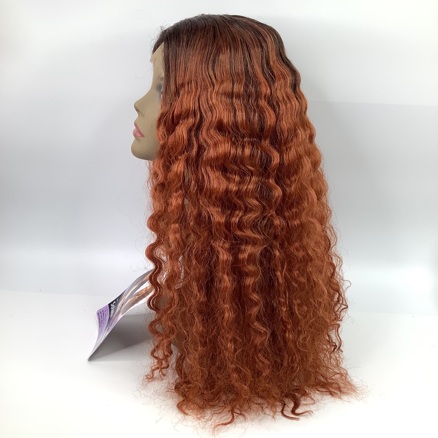 Outre Lace Front Wig Solana DR Sienna Copper Heat Resistant Fiber
