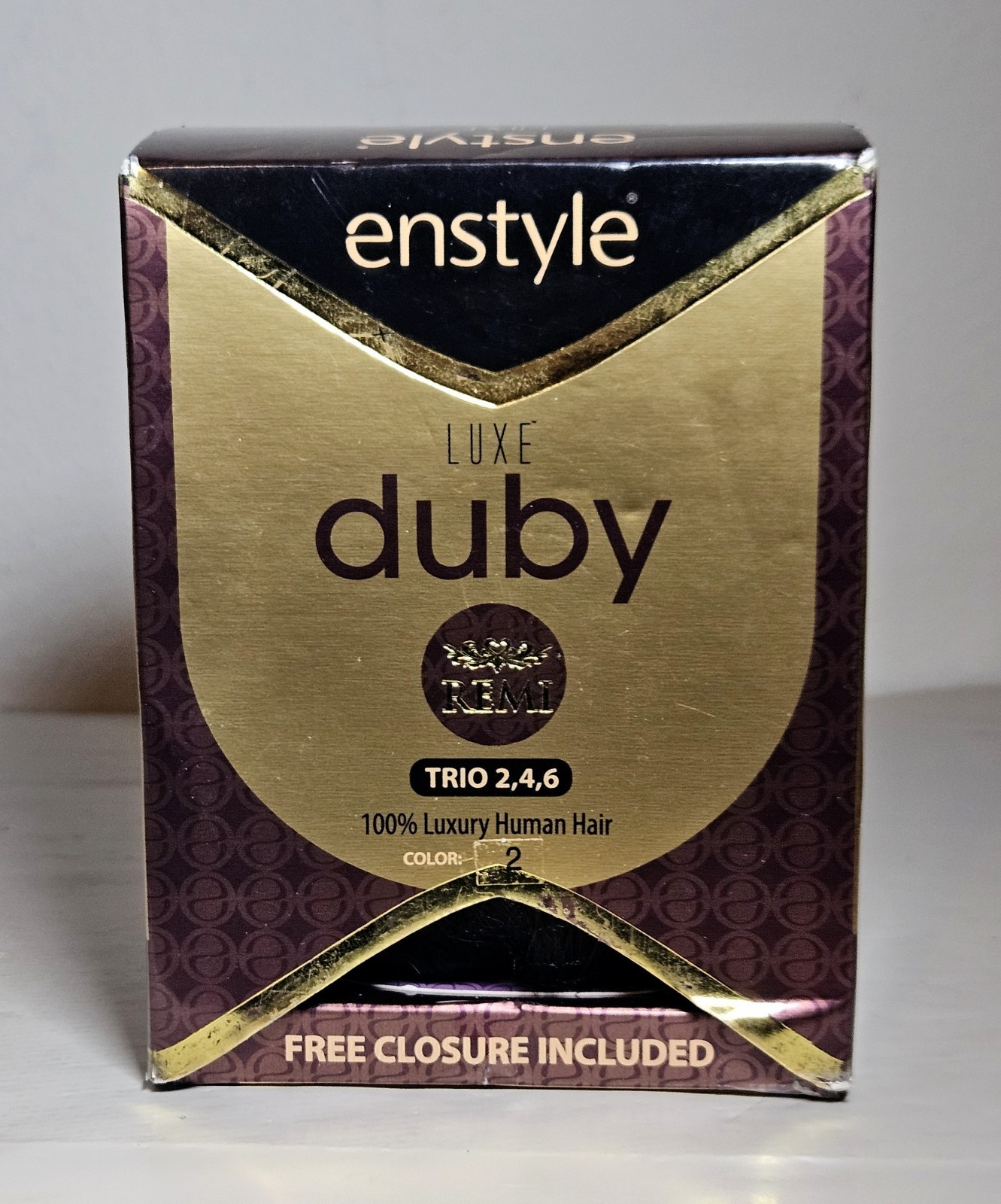 Enstyle Luxe Duby Wrap Trio 2,4,6 WVG 100% Human Dark Brown Hair Remi Extension